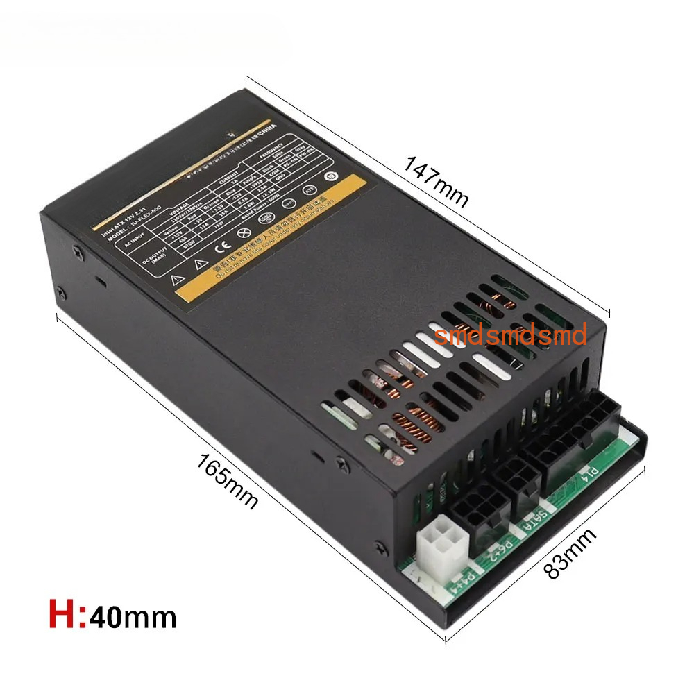 600W Modular Power Supply Smal - đánh giá và giá Flex Atx Power Supply 600W 1U