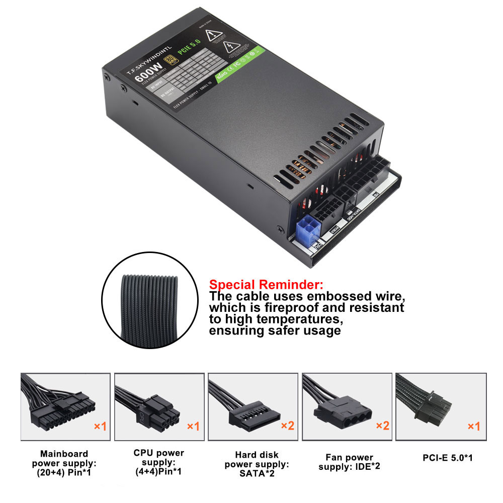 ATX 3.0 PCI-E Gen5 Flex ATX Mo - đánh giá và giá Flex Atx Power Supply 600W 1U