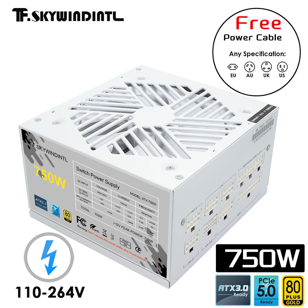 White 750w 850w 1000W 1200W Wa - đánh giá và giá 1000W White Modular Power Supply