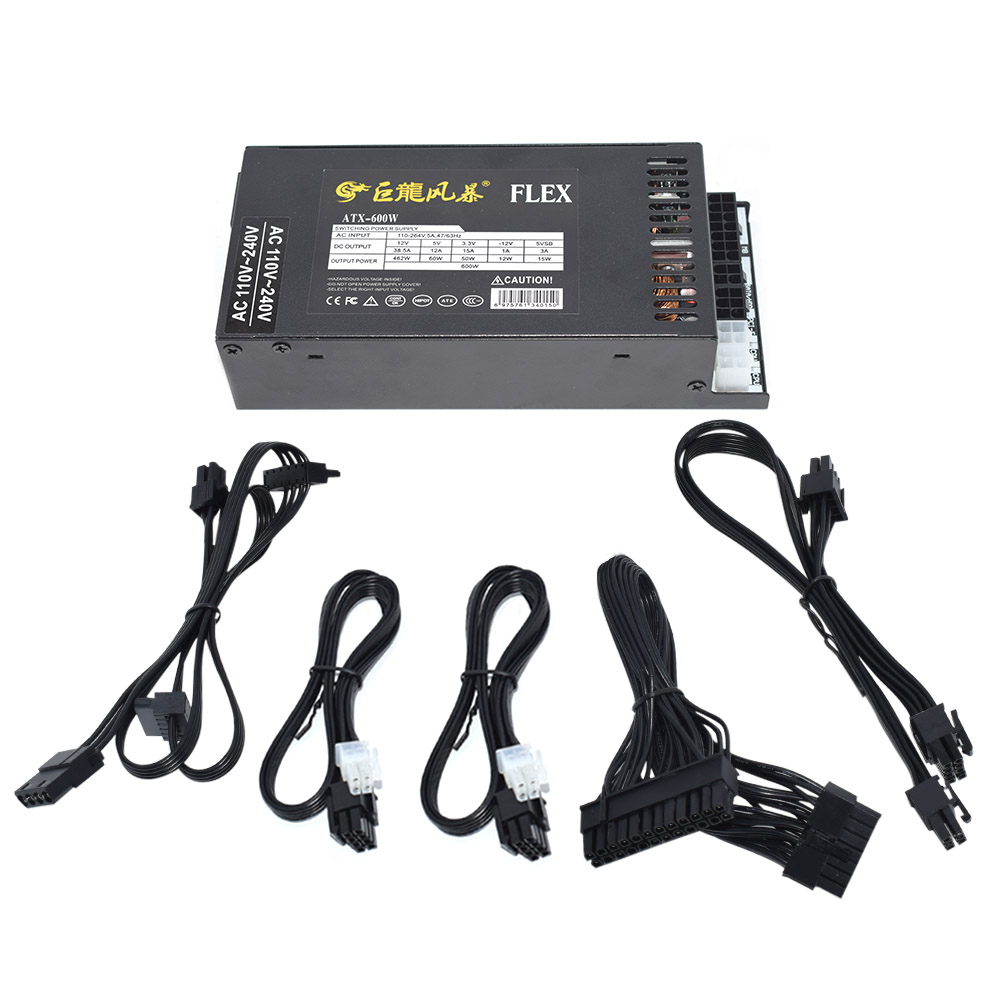 New PC Power Supply 400W 600W  - đánh giá và giá Flex Atx Power Supply 600W 1U